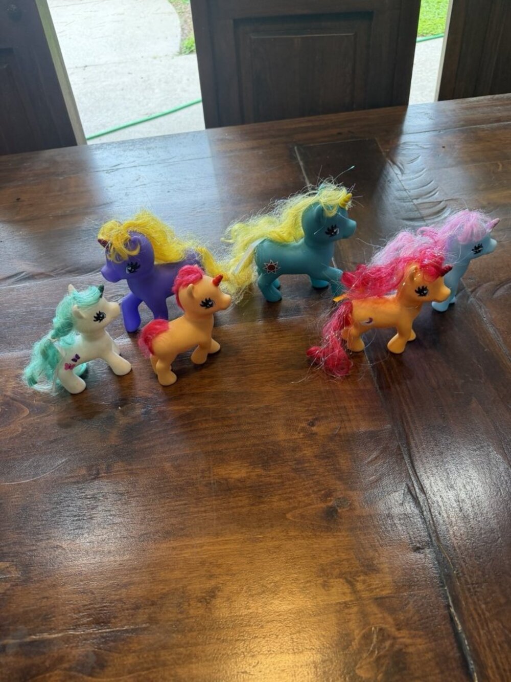 Vintage My Little Pony Phony  Toy Figures Lot  of 6 (Not Hasbro) Stamped China
